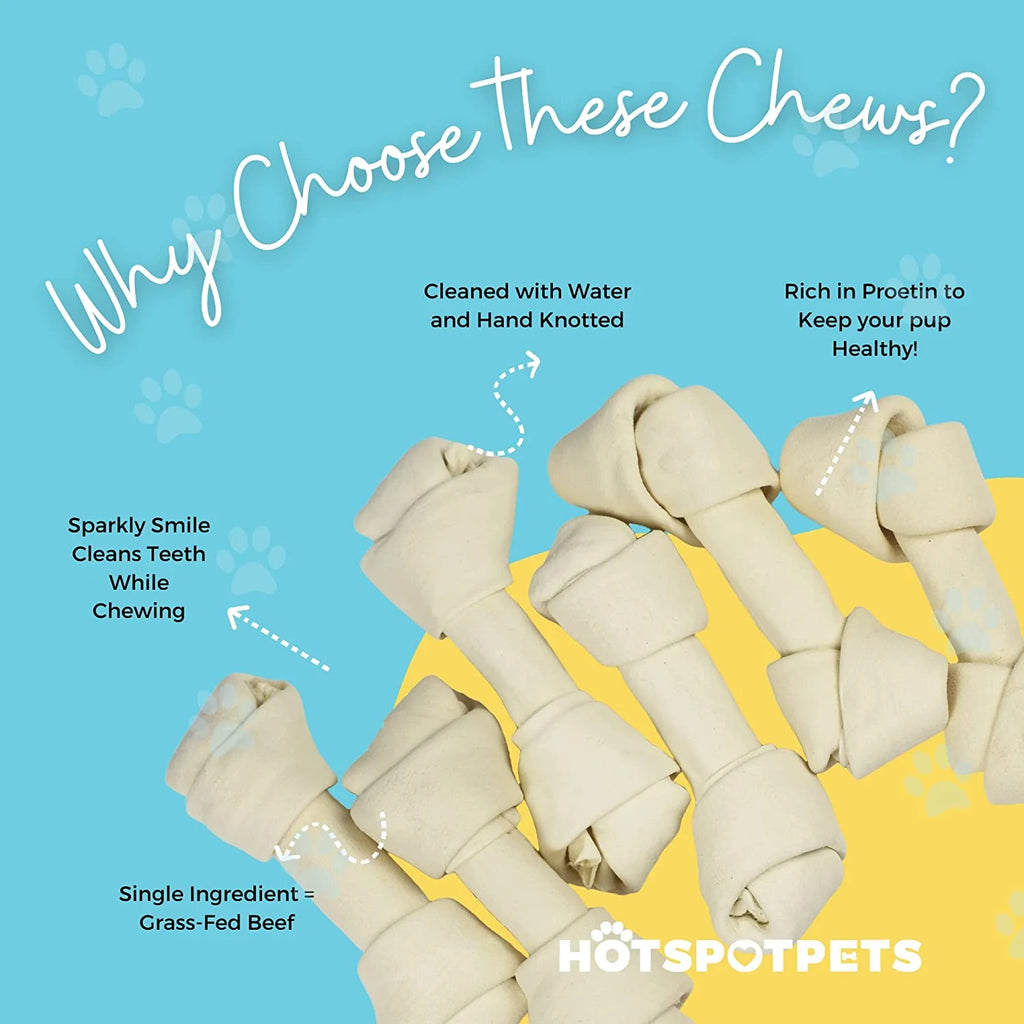 10 Pack 6-7 Inch Rawhide Dog Chews F68754