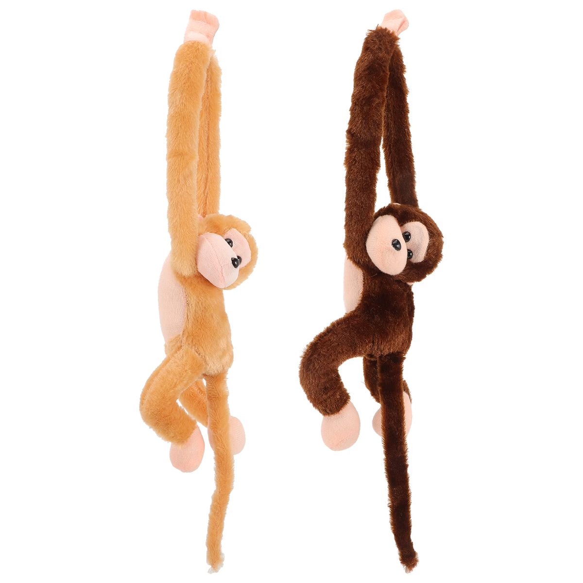 2Pcs Hanging Plush Monkey Doll Stuffed Animal Toy J687