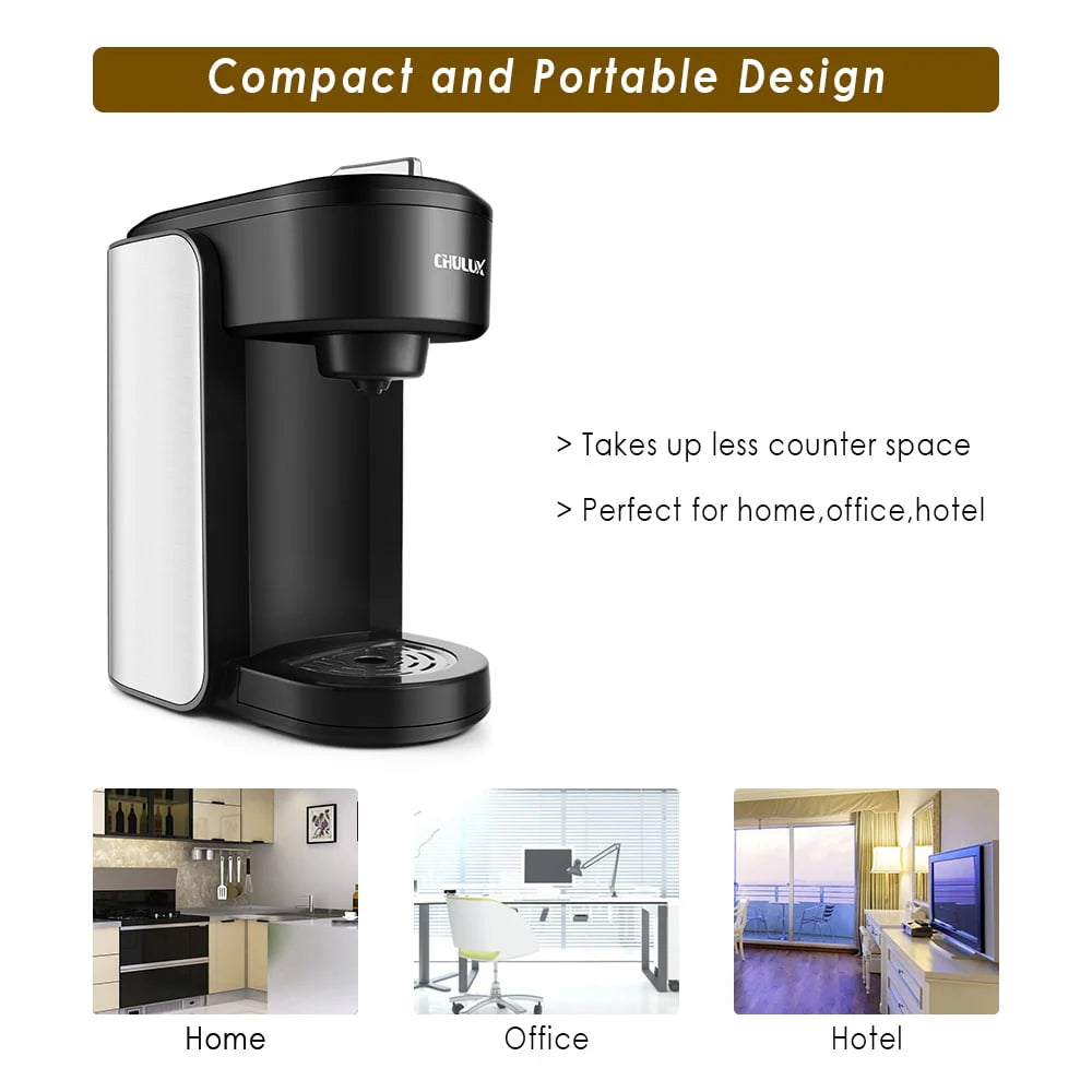 1000W Single Serve Stainless Steel Coffee Maker B5689