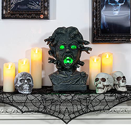 12 inch Electronic Animated Medusa Bust Halloween Decoration H920