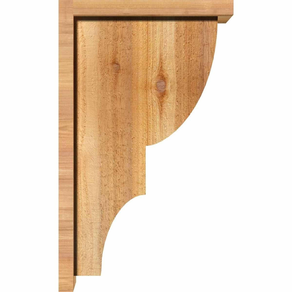 Ridgewood Rough Sawn Corbel with Backplate, Western Red Cedar O581334