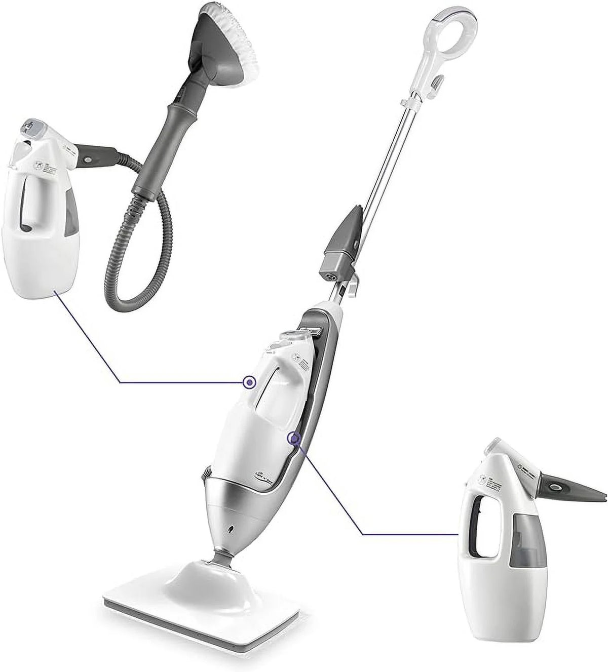White Steam Mop B982