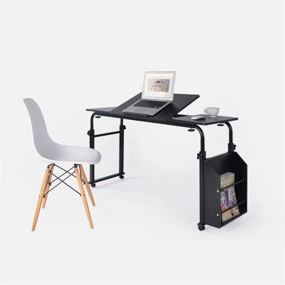 Stretchable Computer Desk with Wheels Y5488