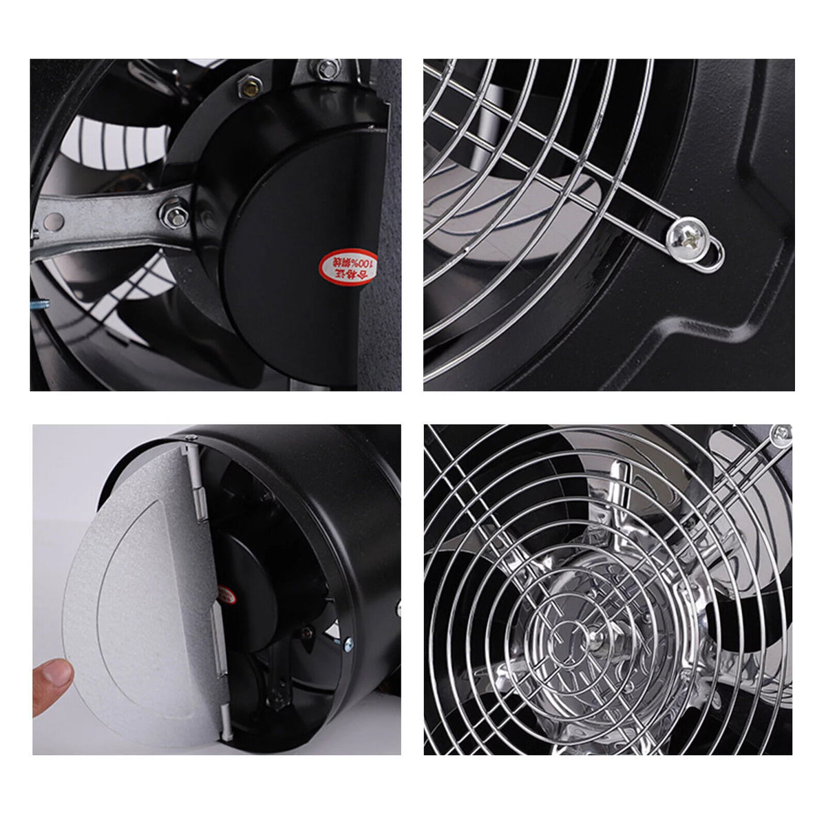 7 Inch Black High Speed Exhaust Fan 2800 RPM H580736