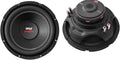 10 2000W Car Subwoofer Audio Subs 2 Pack with Dual 4 Ohm Impedance, Black Steel Basket, and Non Press Paper Cone + Ported Vented Box O756