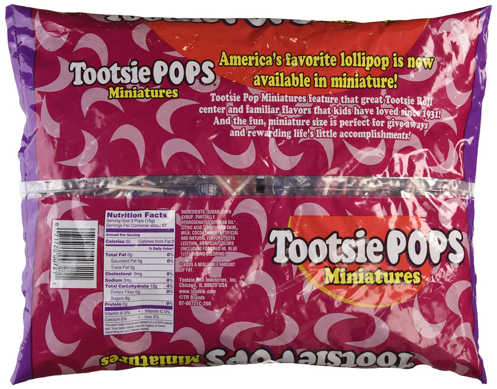 36 Oz. Bag Tootsie Pops Miniatures Z70826