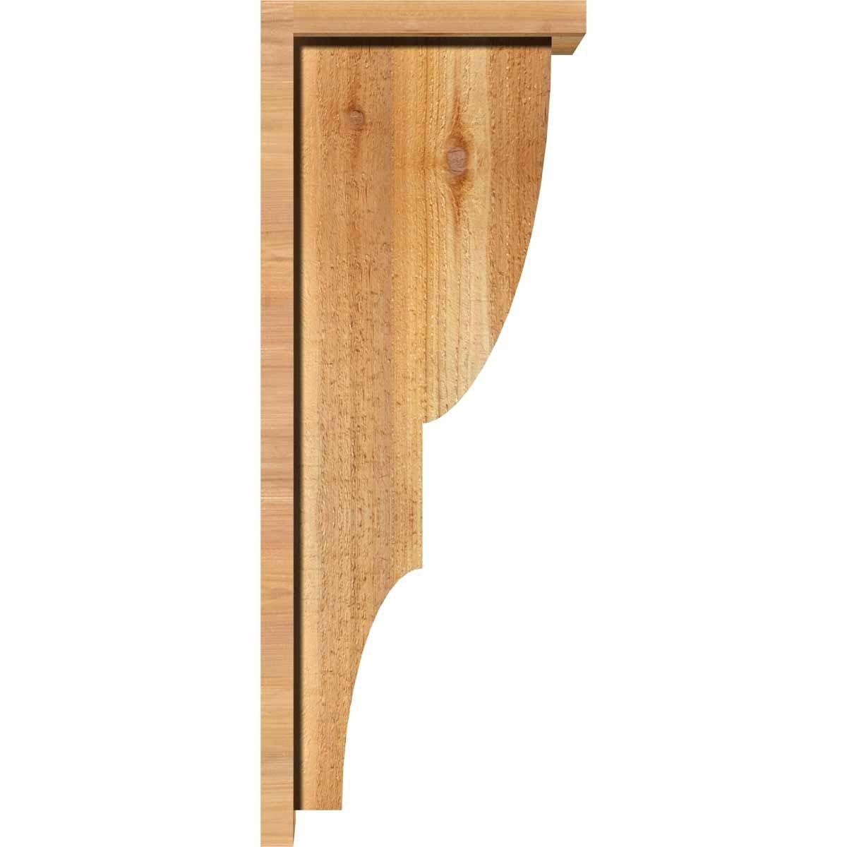 Ridgewood Rough Sawn Corbel with Backplate, Western Red Cedar O581334