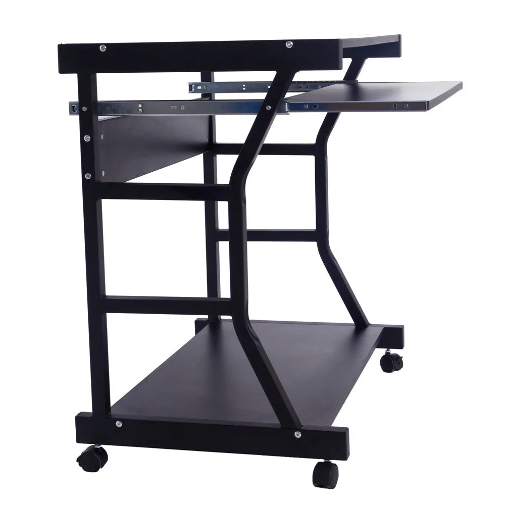 Moveable Computer Desk with Four Wheels H30821
